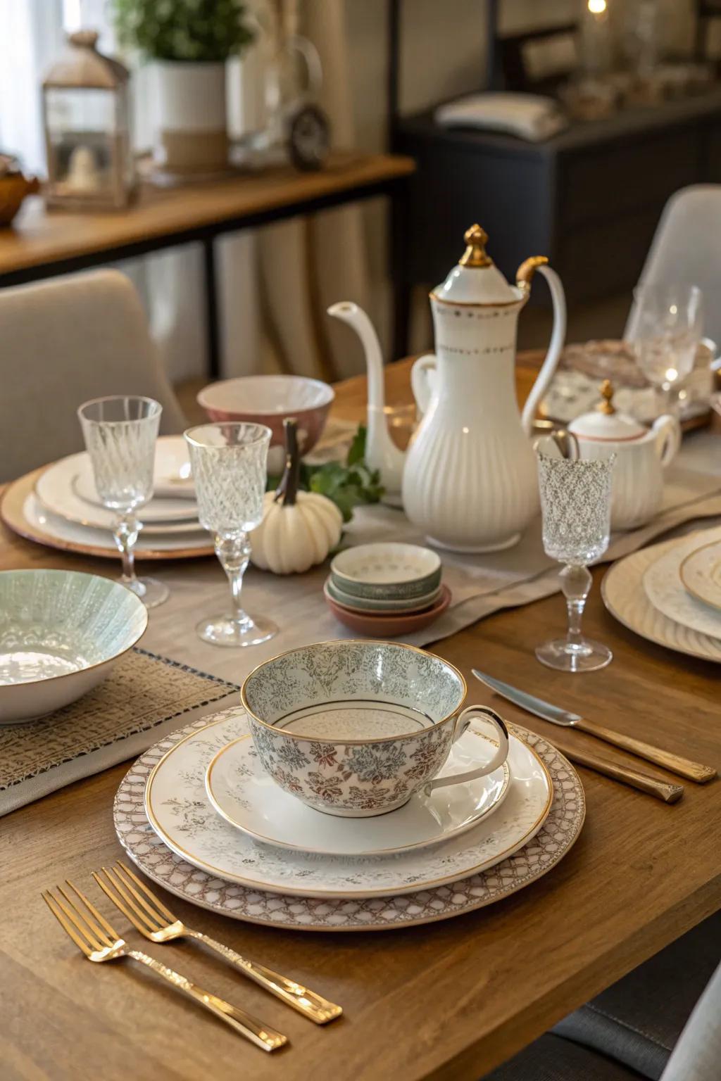 A fusion of the past and present adds character to your setting.