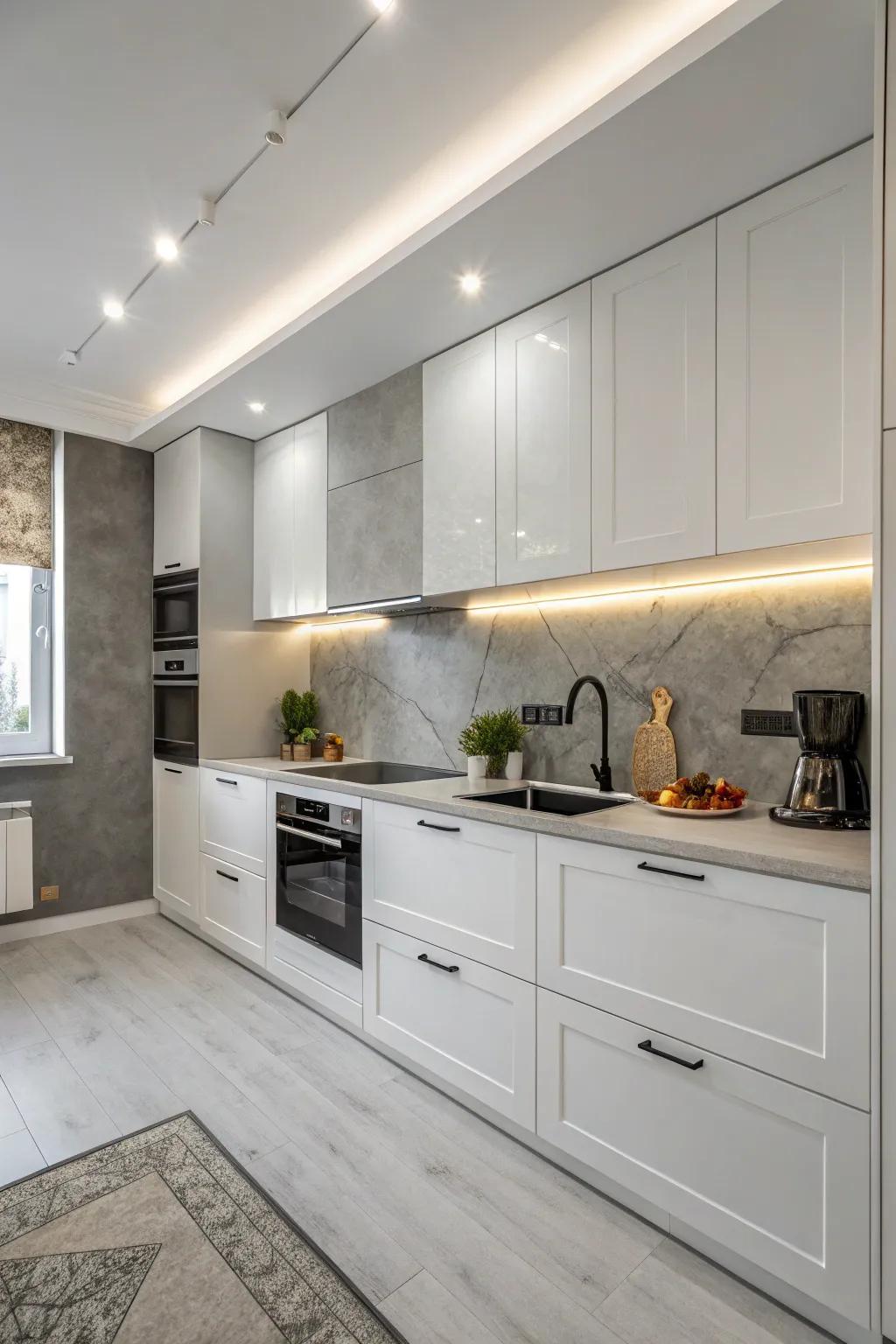 An emphasized wall adds the perfect amount of depth.