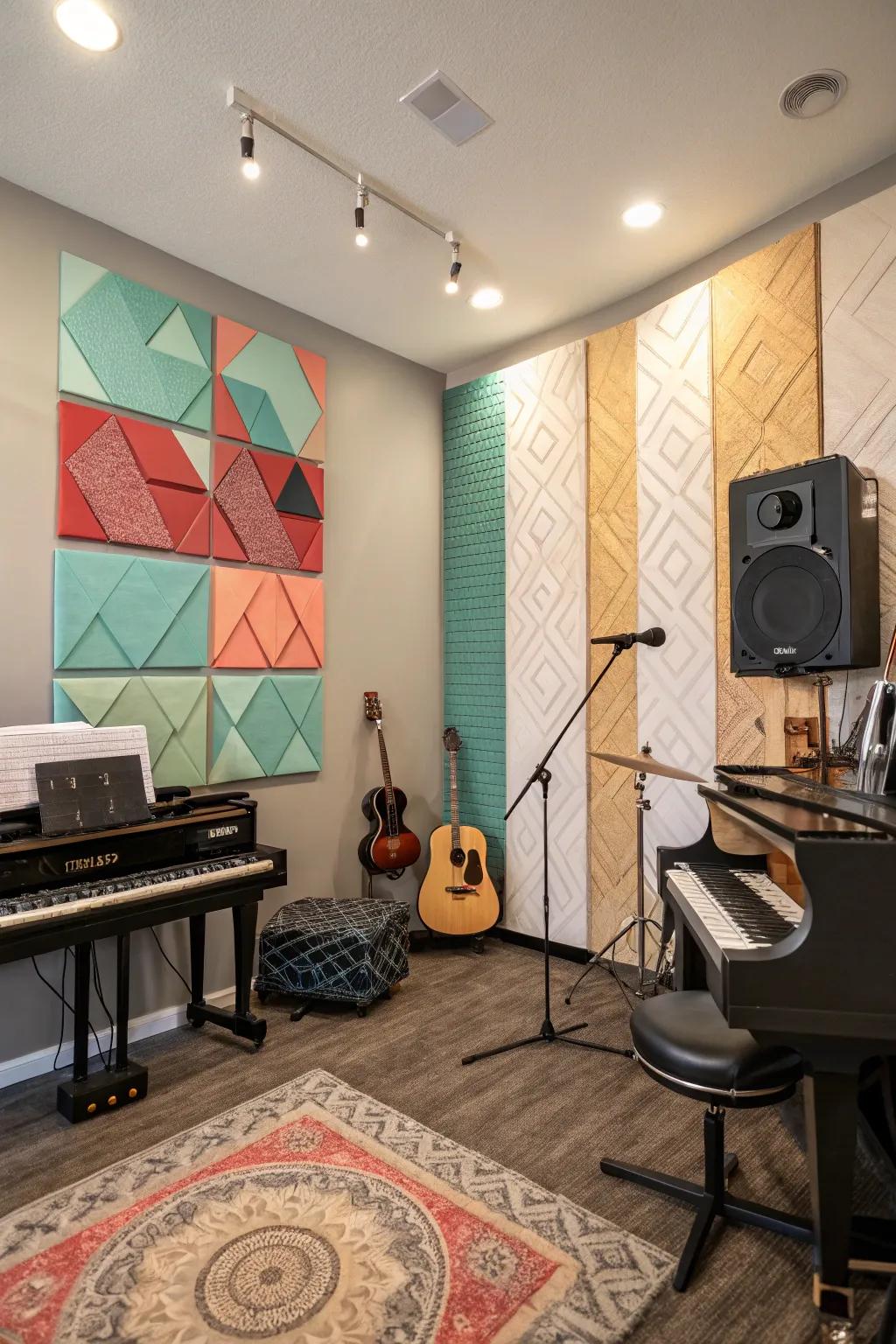 Art-like panels combine style with improved sound.