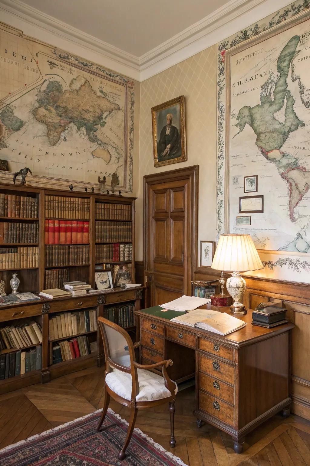 Delve into history through vintage maps