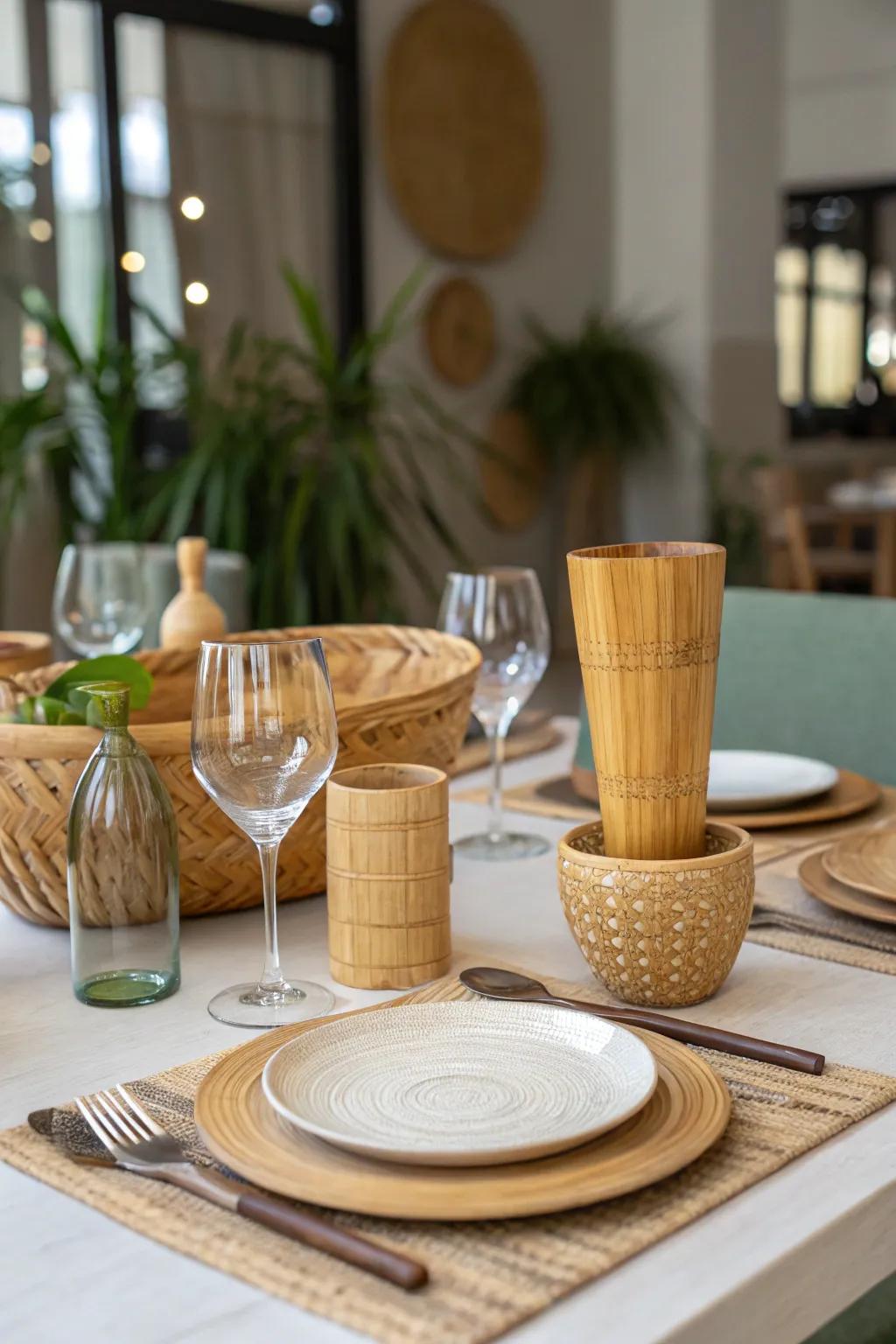 Dine responsibly with eco chic.