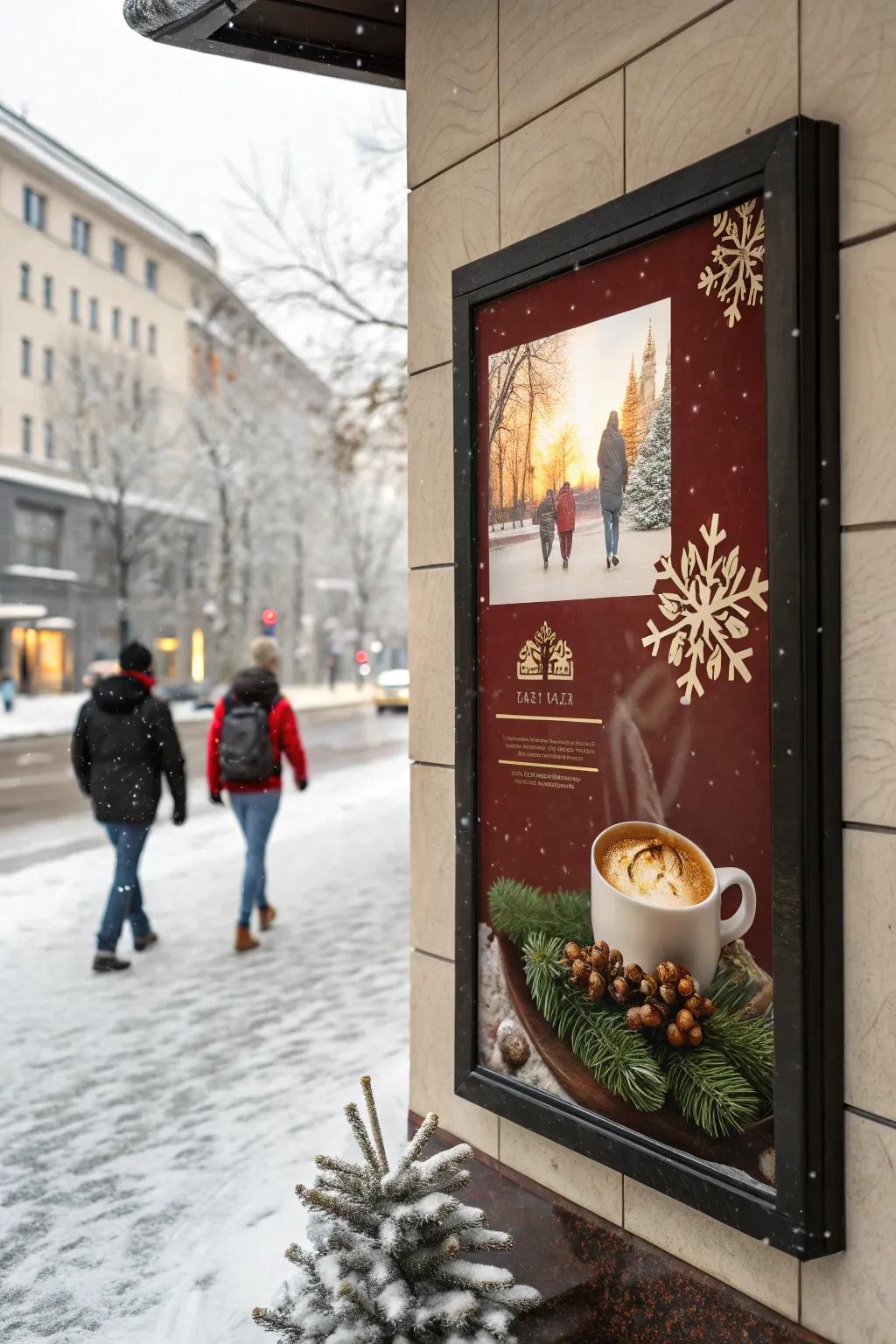 Seasonal posters add a festive look to your home.