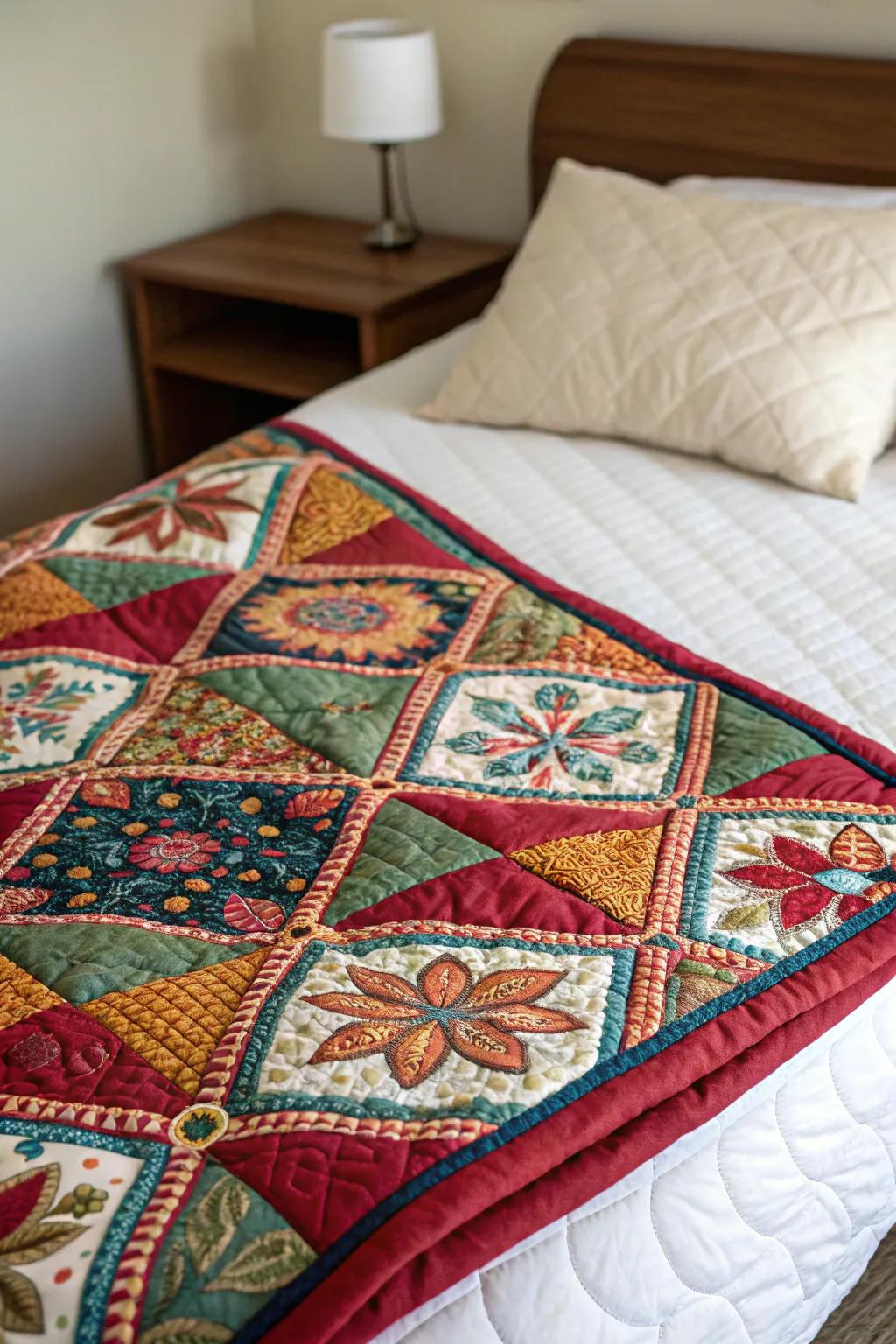A contrasting backing is a great way to add an unexpected design feature.