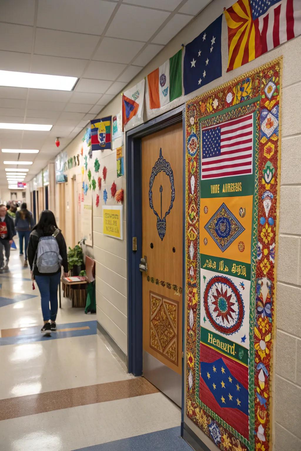 Recognize diversity using globally inspired decor.