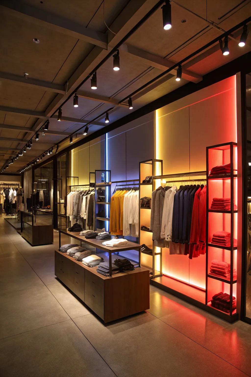 Using color temperature to set the mood and highlight product appeal.