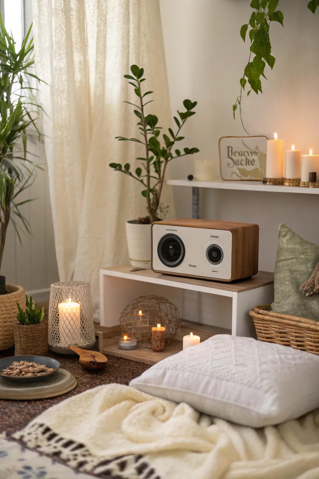 Gentle melodies elevate tranquility.