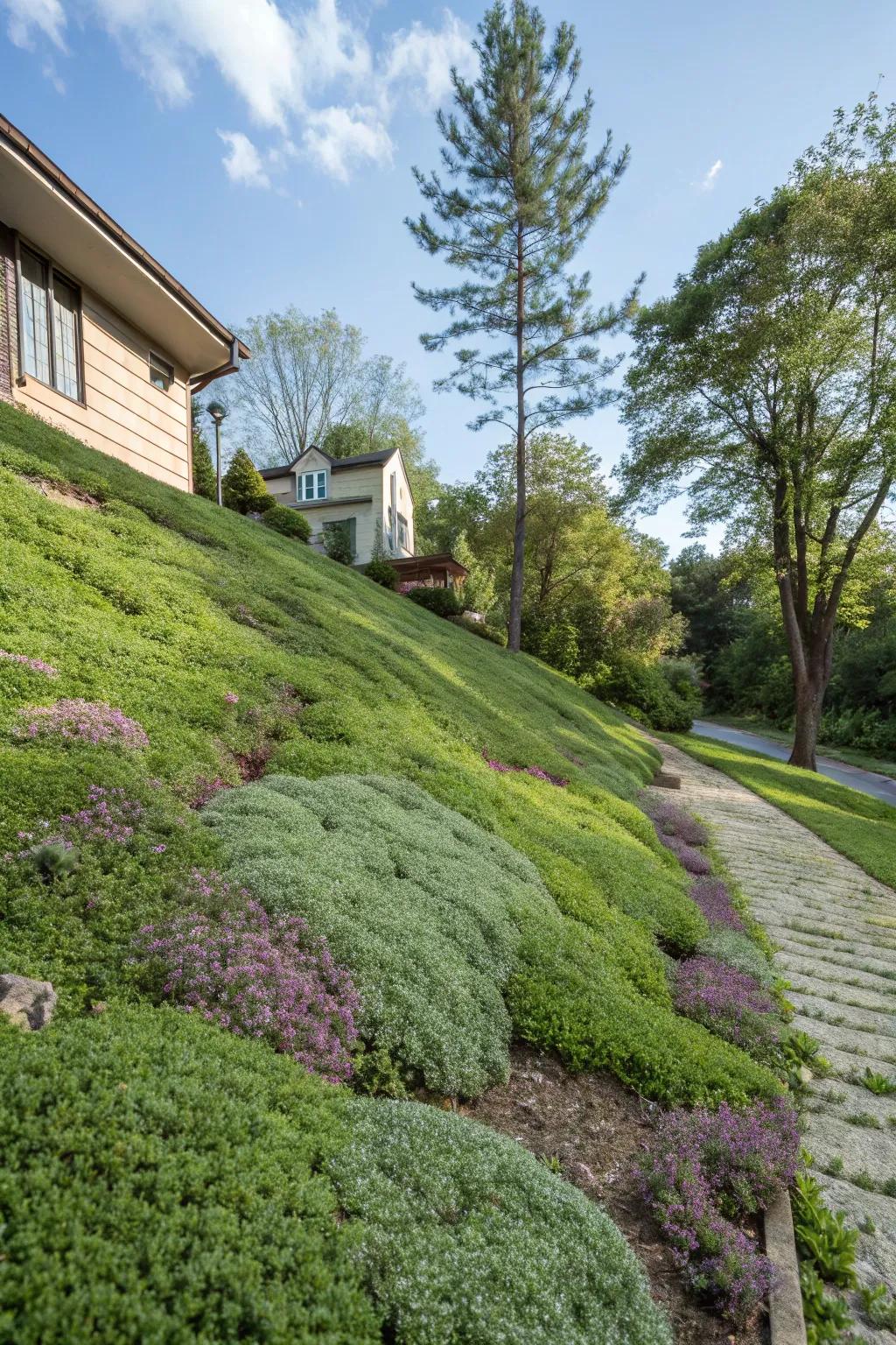 Ground covers produce a lush, low-maintenance blanket.