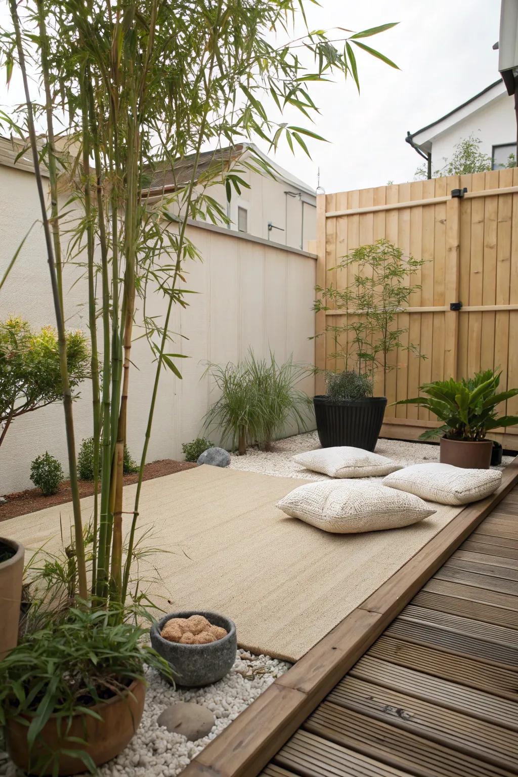 A Zen-themed sanctuary delivers peaceful relaxation.