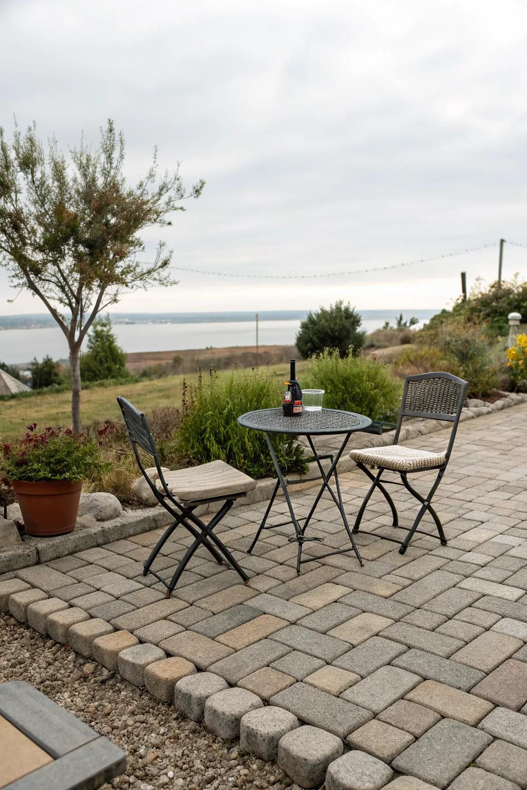 A lovely dining space ideal for two.