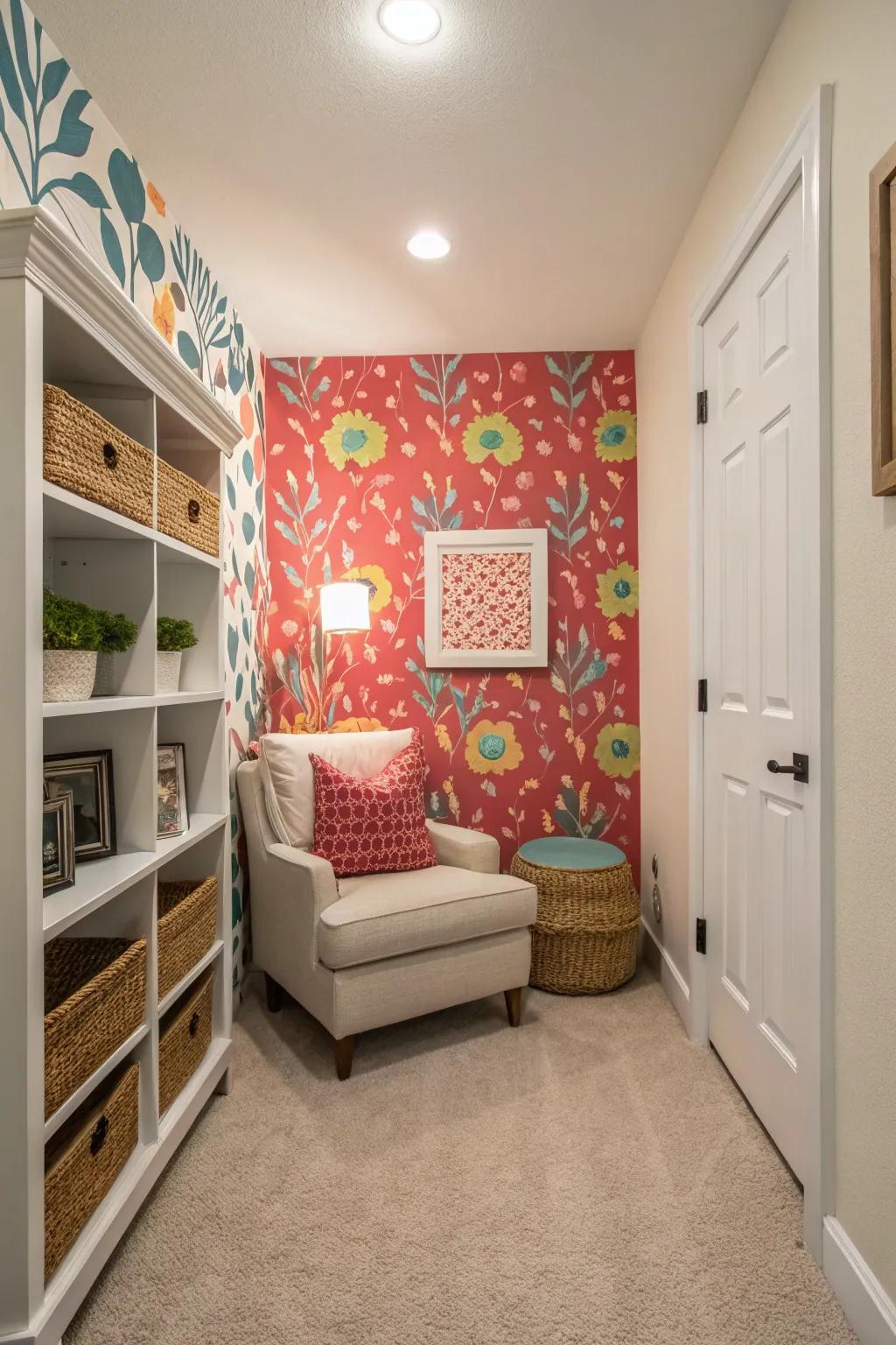 Accent walls add visual interest and serve as a striking focal point.