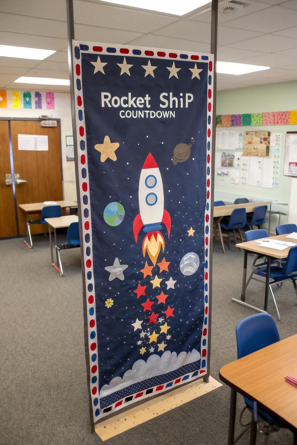 Excite using a rocket countdown.