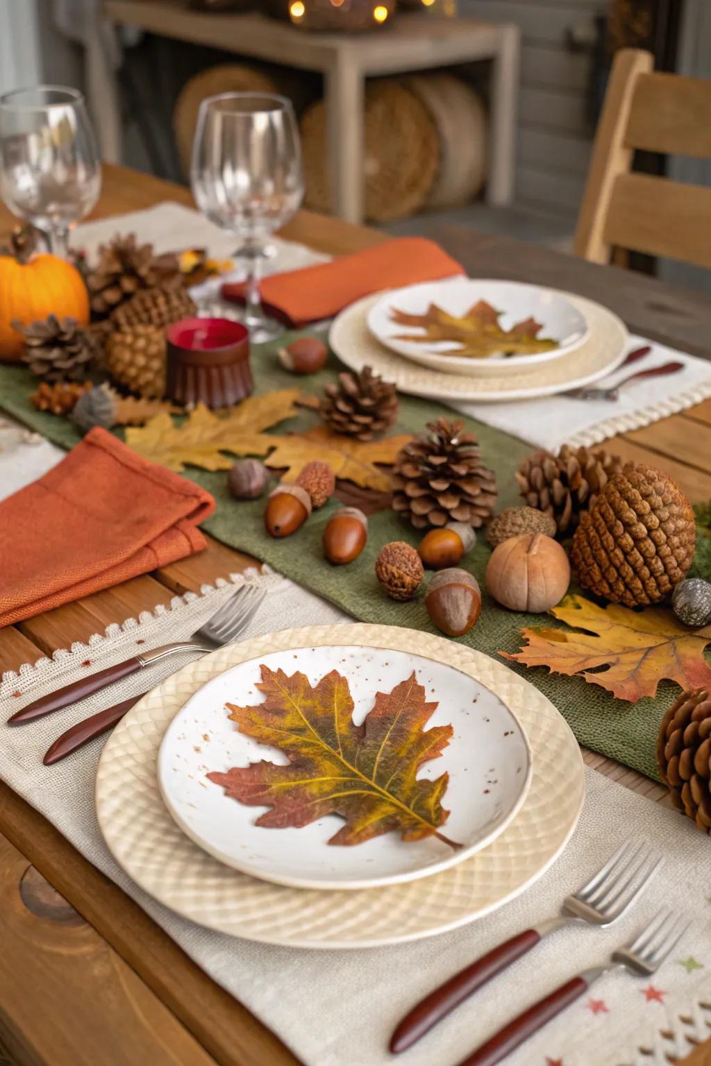 For a cohesive look, a woodland theme brings diverse pieces together.