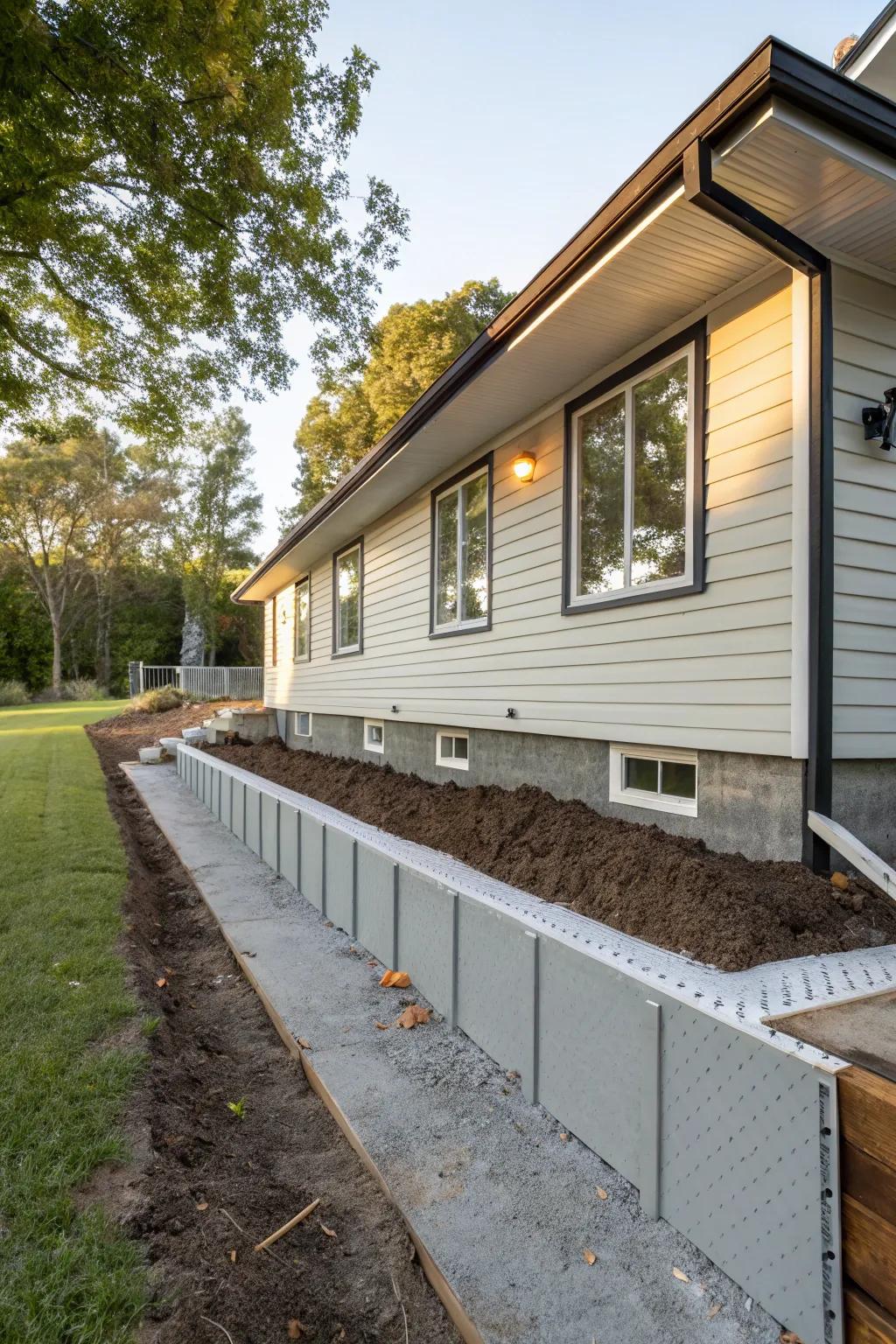 Insulated paneling unites efficiency with modern style.