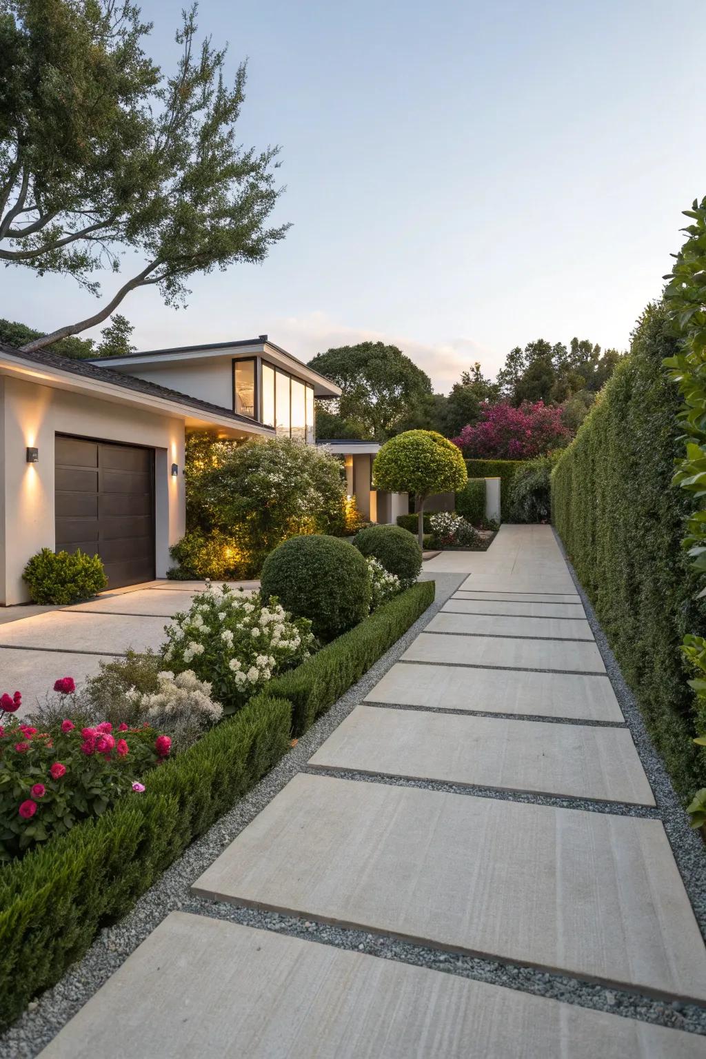 Asymmetrical designs present a refreshing and contemporary approach.