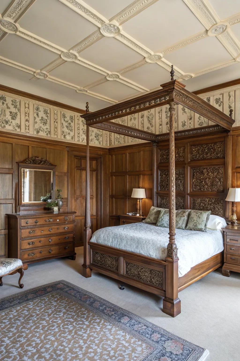 Classic-inspired wainscoting radiates lasting elegance.