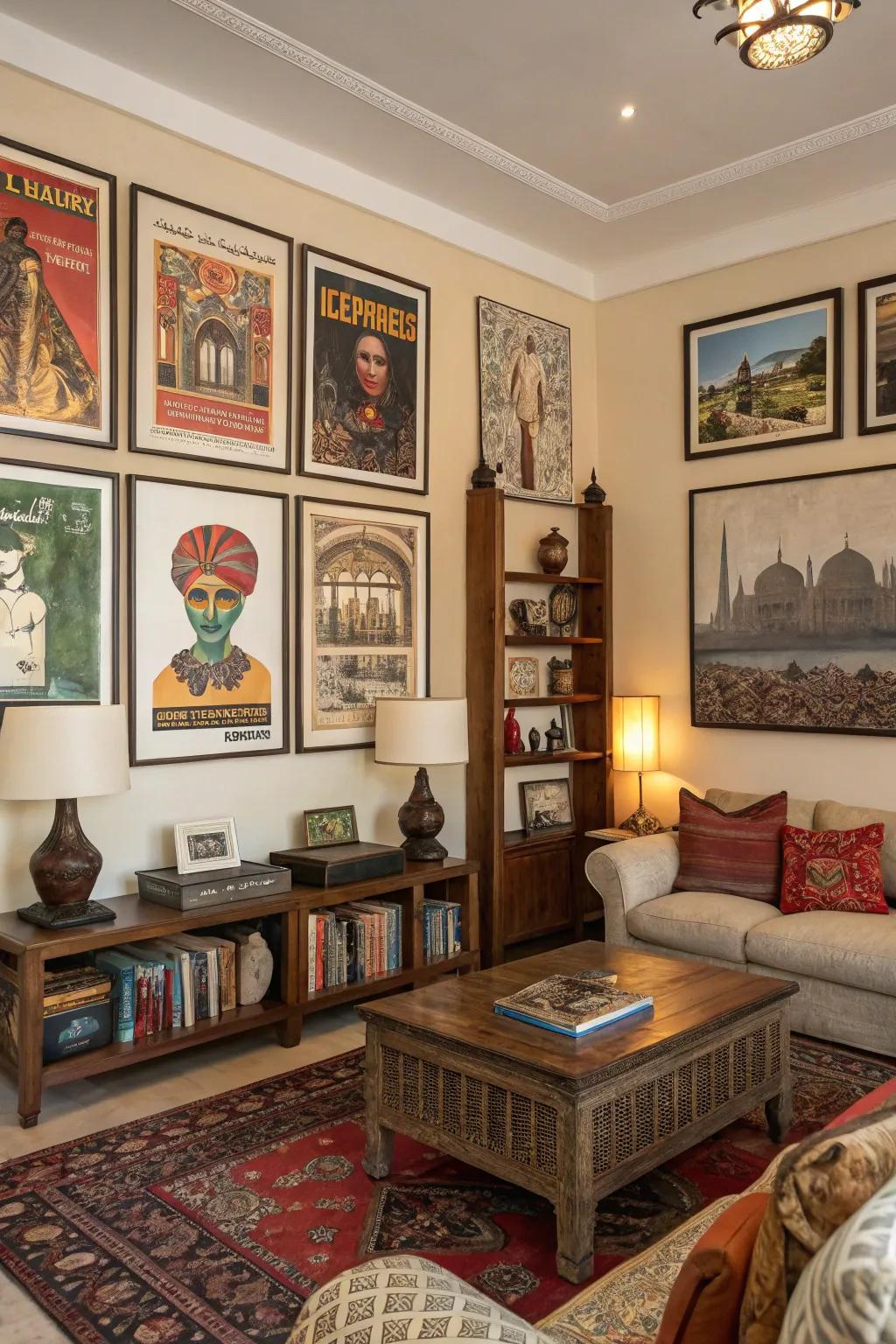 Cultural art lends an exotic charm.