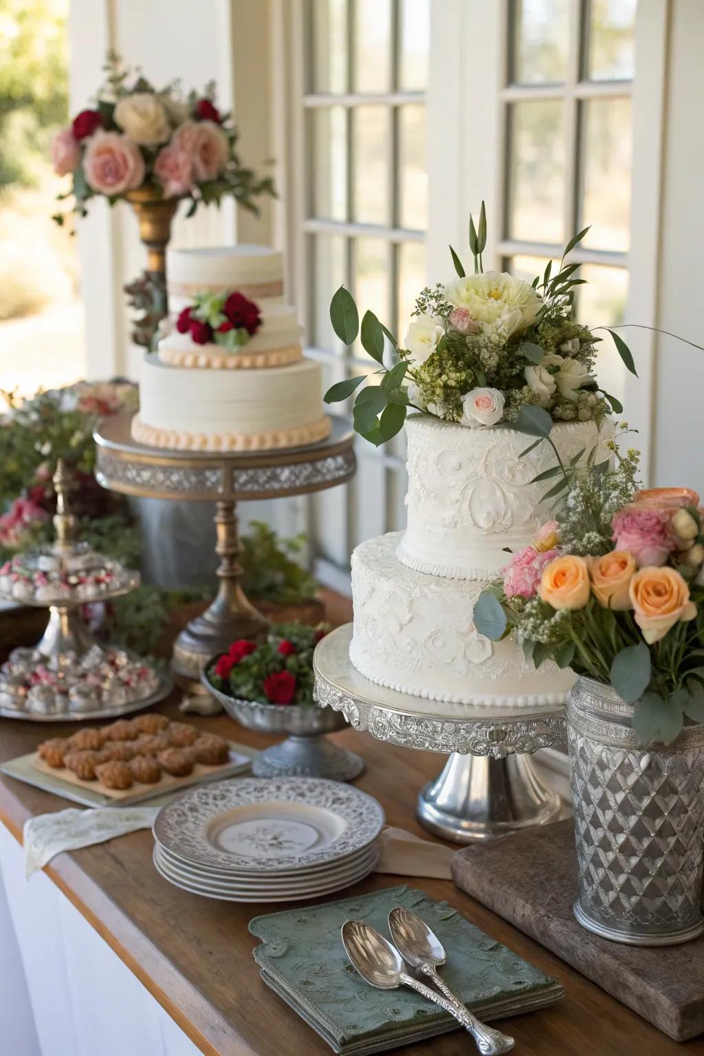 A diverse assembly of aesthetics fashions visual interest.