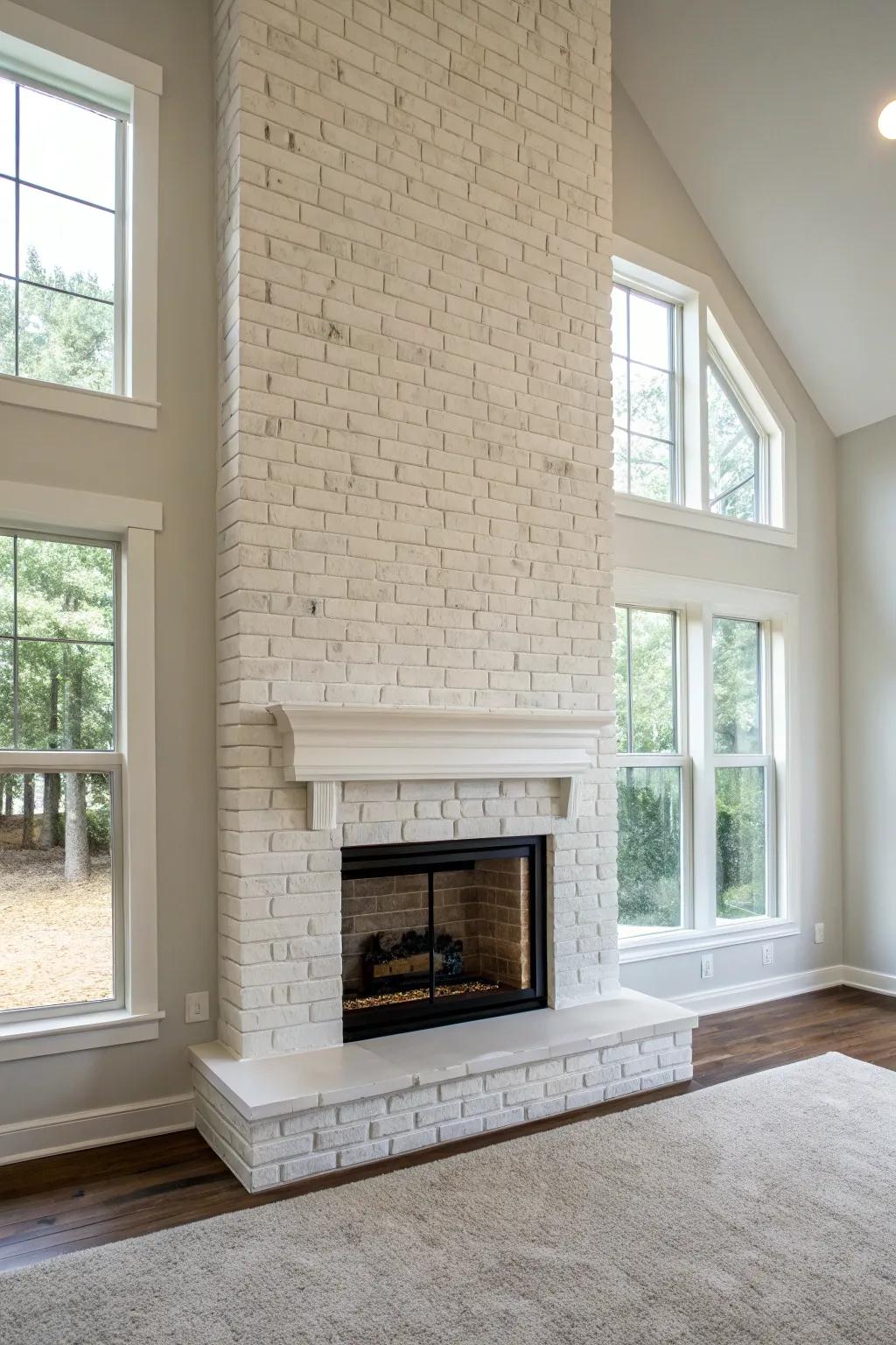 A full-length design enhances the space with drama and height.