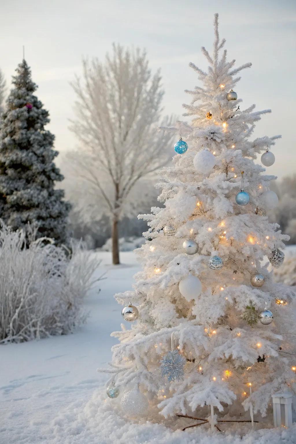 Gleaming crystal and flurry cultivating a magical winter wonderland.