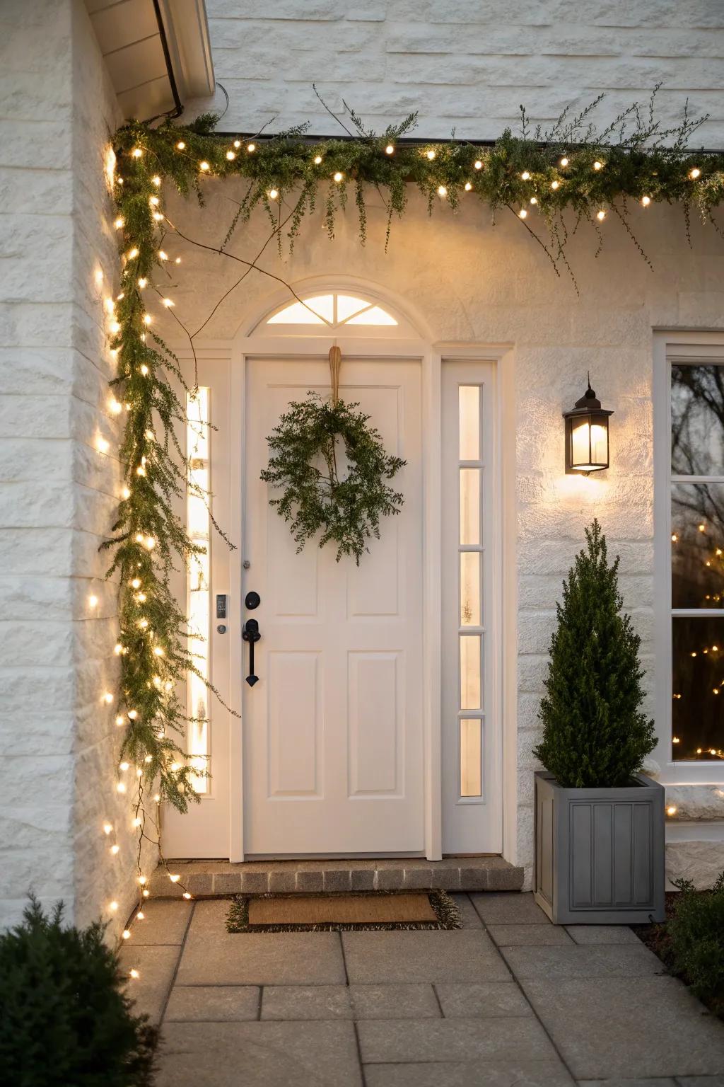 Minimalist decor provides a stylish and sharp winter visual.