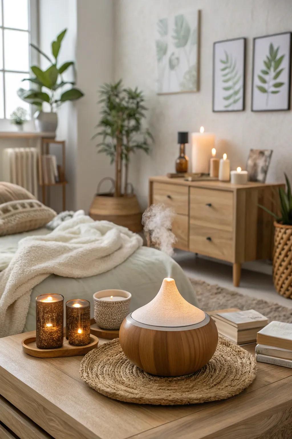 Smell diffusers introduce an fragrant layer of tranquility.