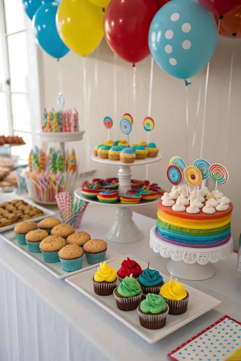 Indulge your guests with a beautifully themed dessert table.