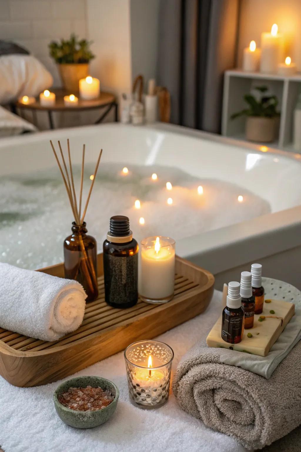 Relax and rejuvenate with a home spa day getaway.