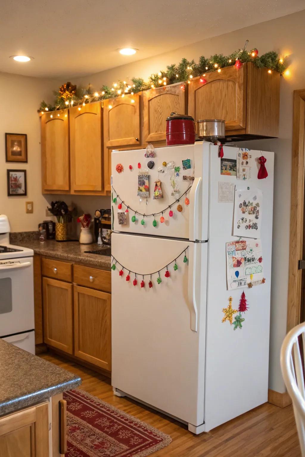 Brighten your kitchen each season with festive decor.
