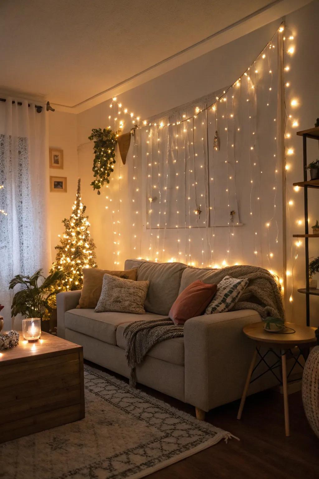 Delicate lights impart a magical touch to any area.