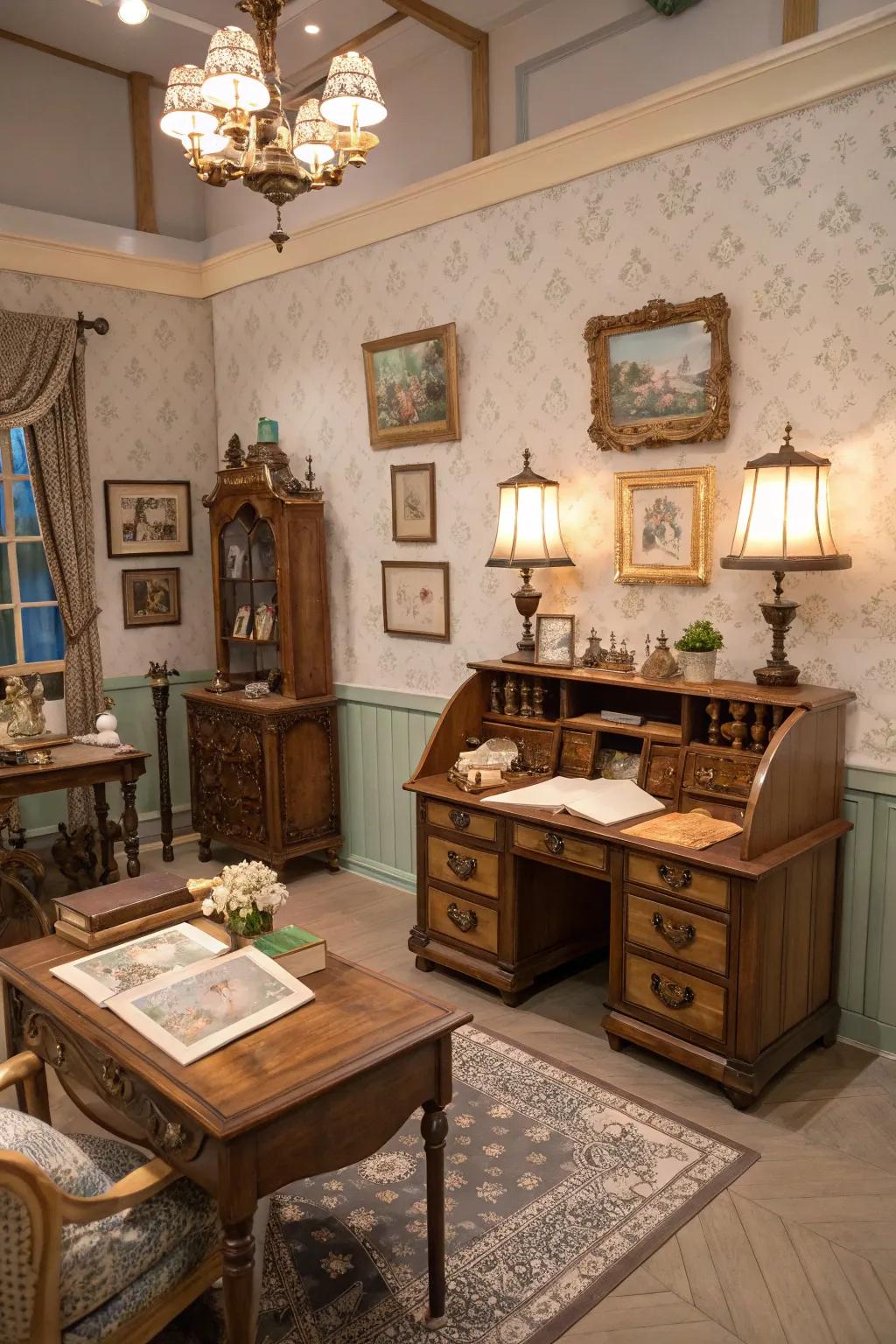 Old time beauty adds class to your space.