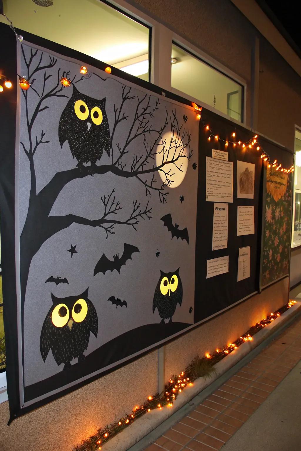 A mysterious twilight corner featuring night-dwelling animals.