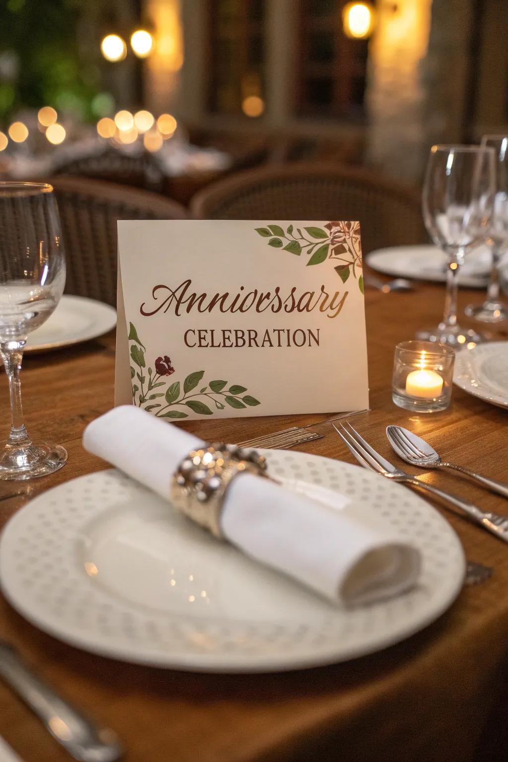 Make guests feel special using customized table layouts.