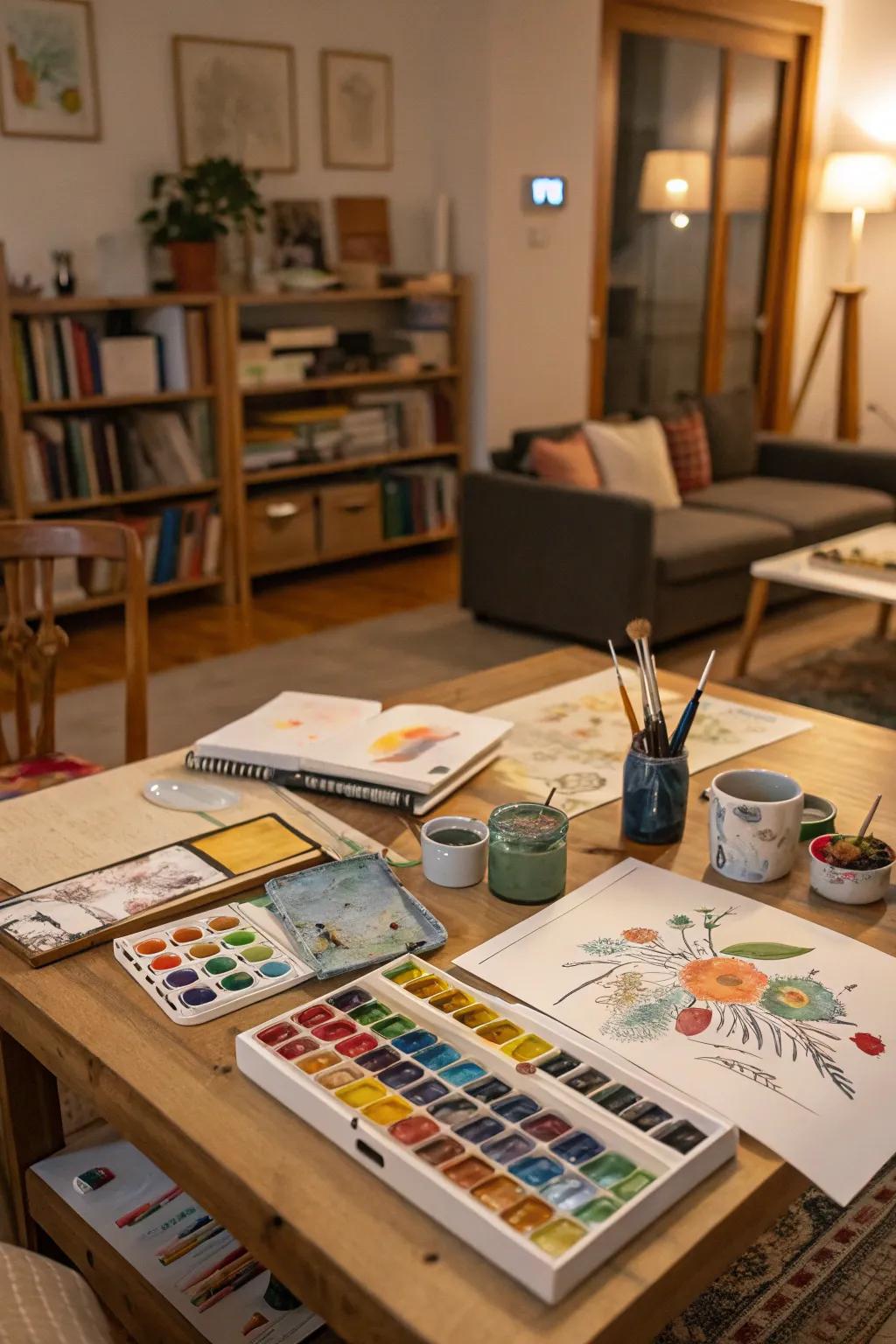 This station unleashes creativity.