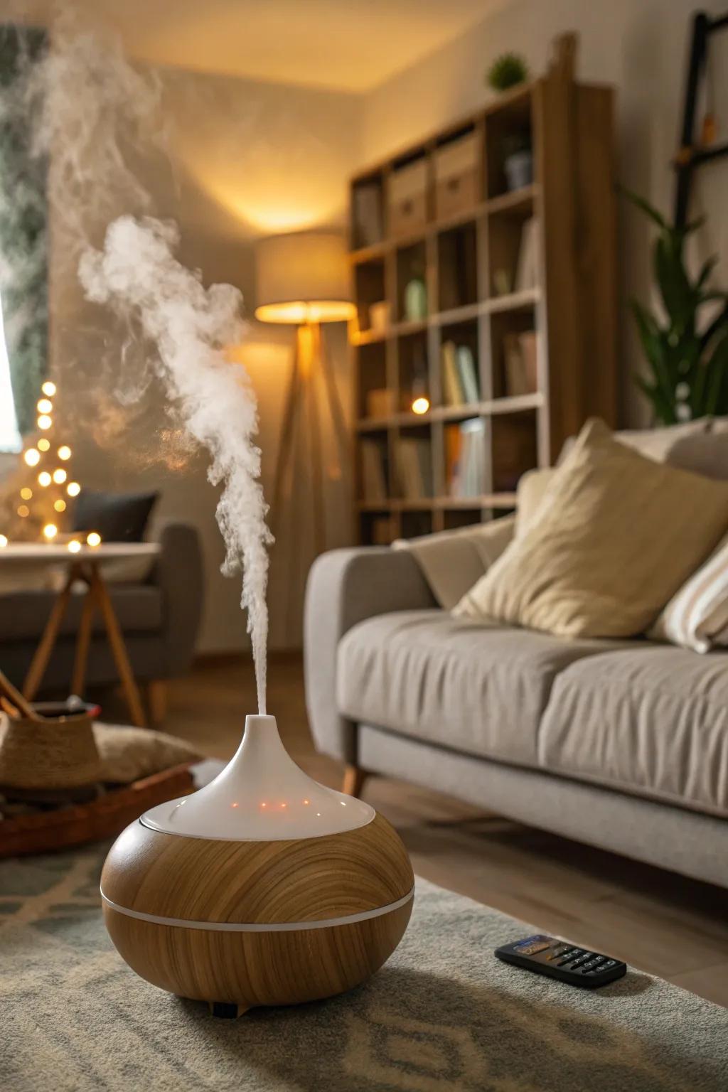 Aromatherapy boosts the mood with calming scents.