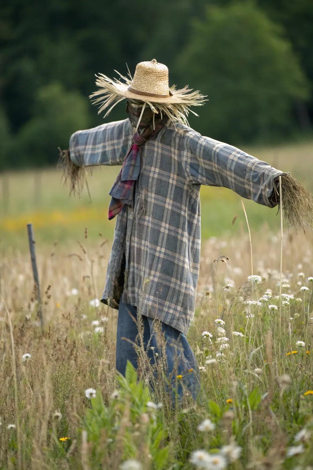 With a country scarecrow costume, celebrate the harvest.