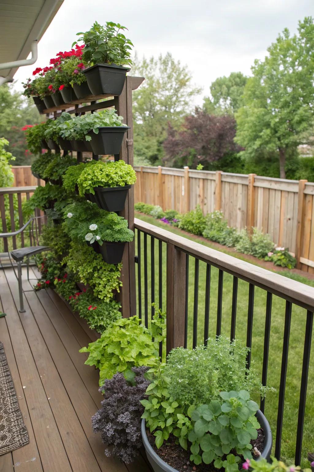 Climbing gardens make creative use of limited space.