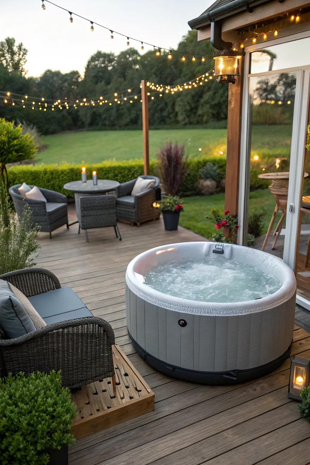 Transportable spa tubs provide flexibility and ease for your outdoor setting.