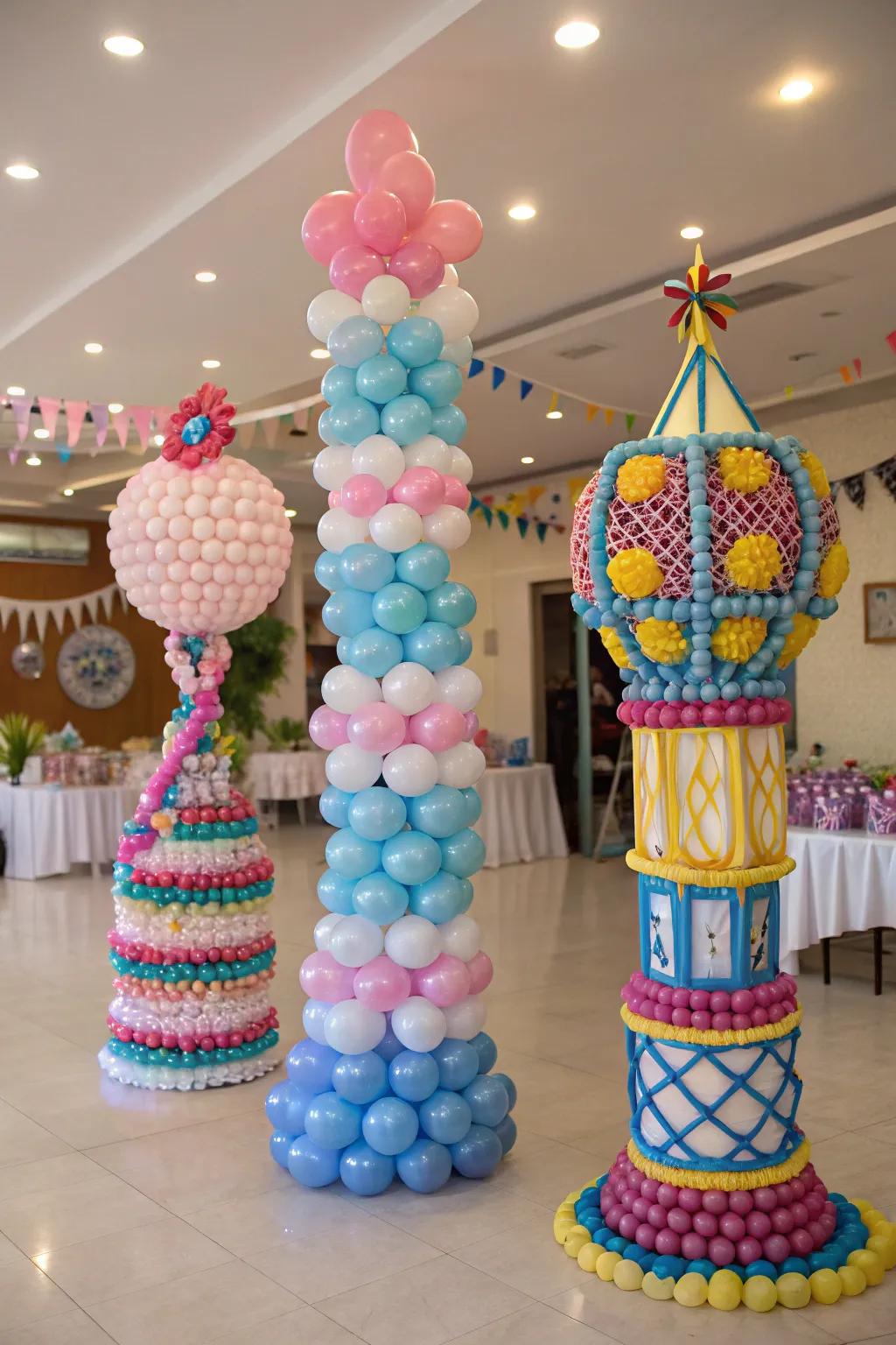 Elaborate balloon artistry brings creative flair to any event.