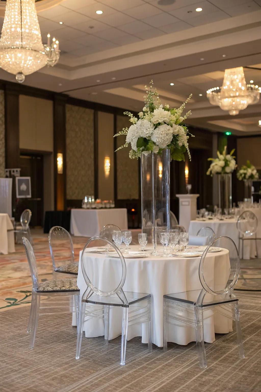 Add modernity with crystal touches.