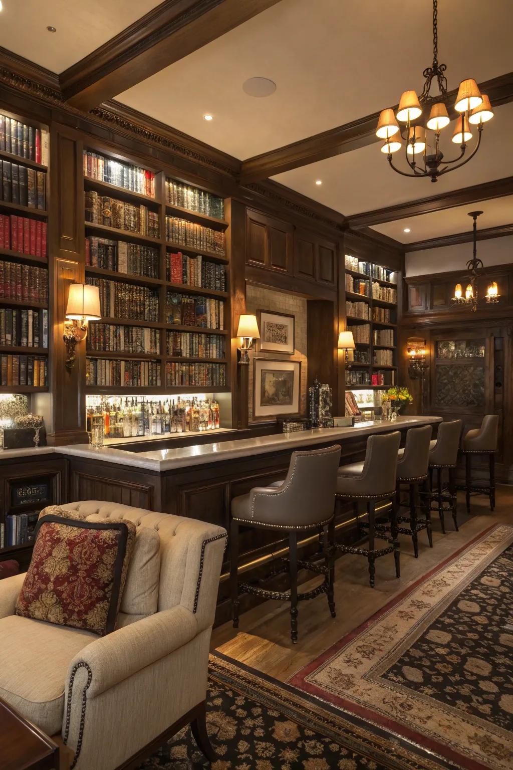 Classic book nook is perfect for literature lovers with cozy nooks.