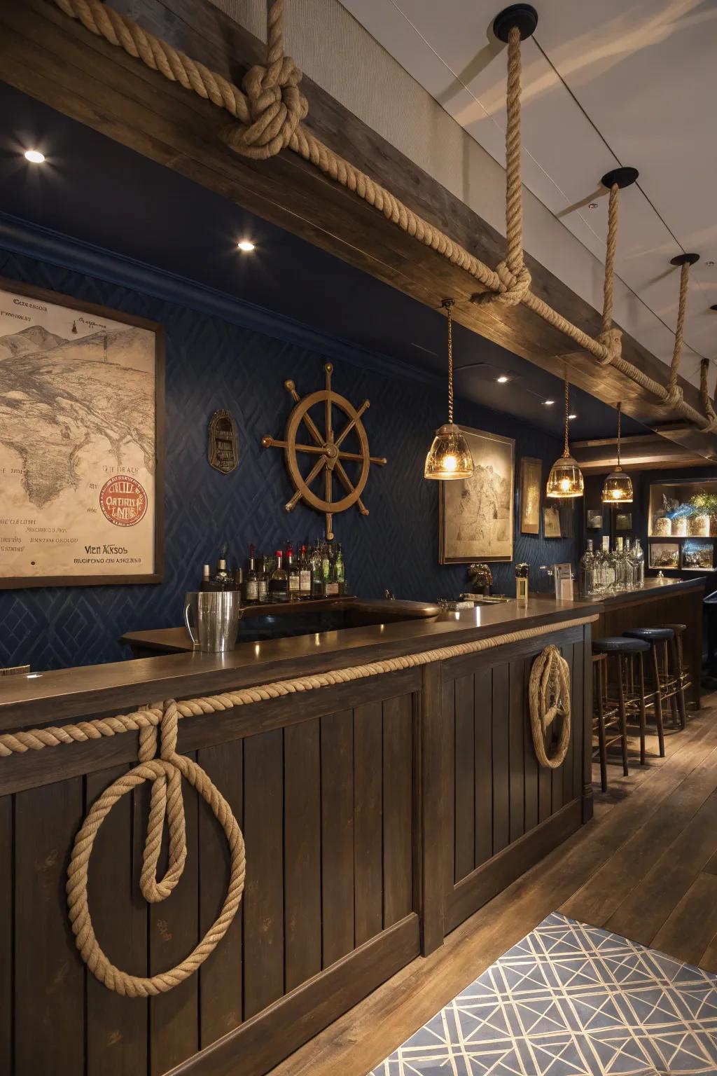Set sail with a nautical bar.