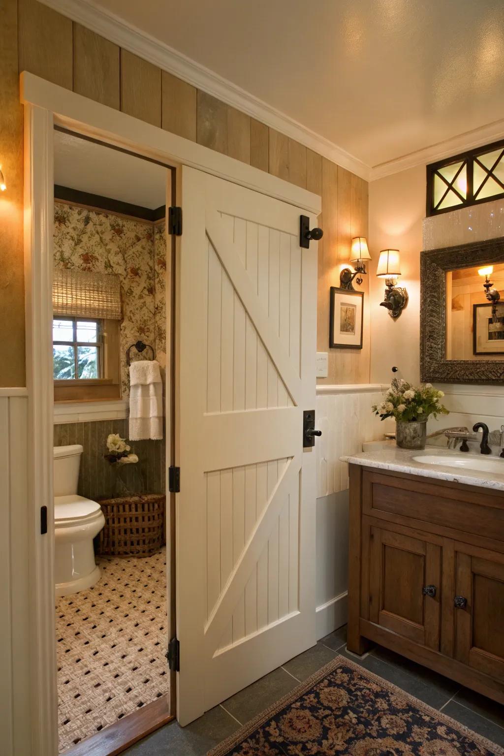 The split design of Dutch doors adds appeal and functionality.