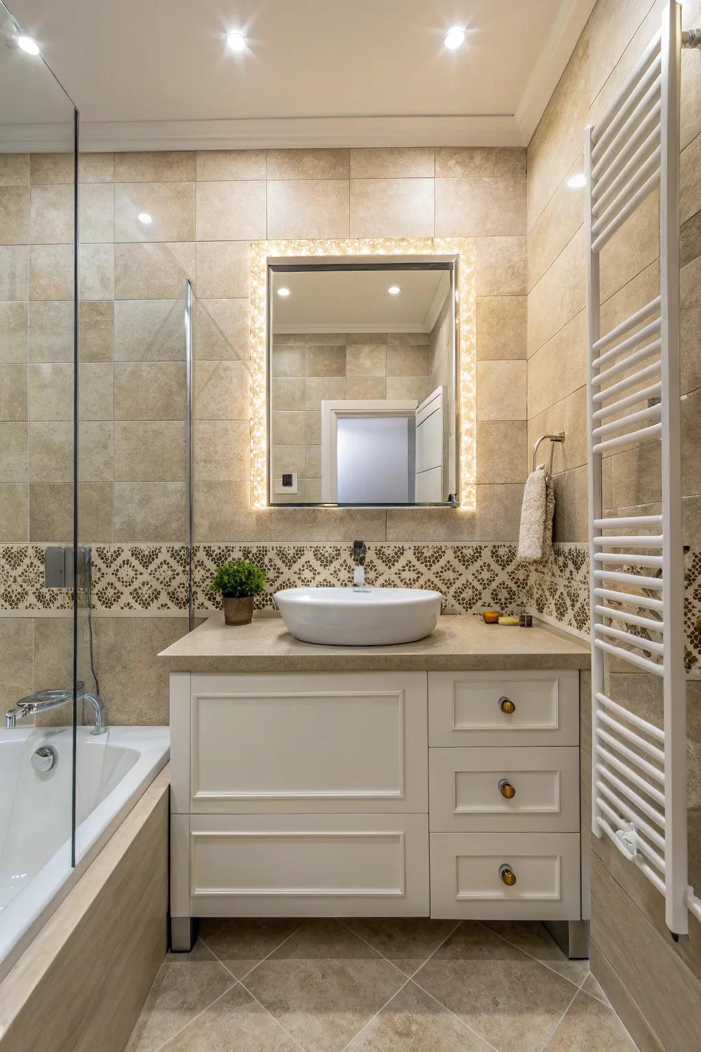 Neutral tones offer understated elegance.