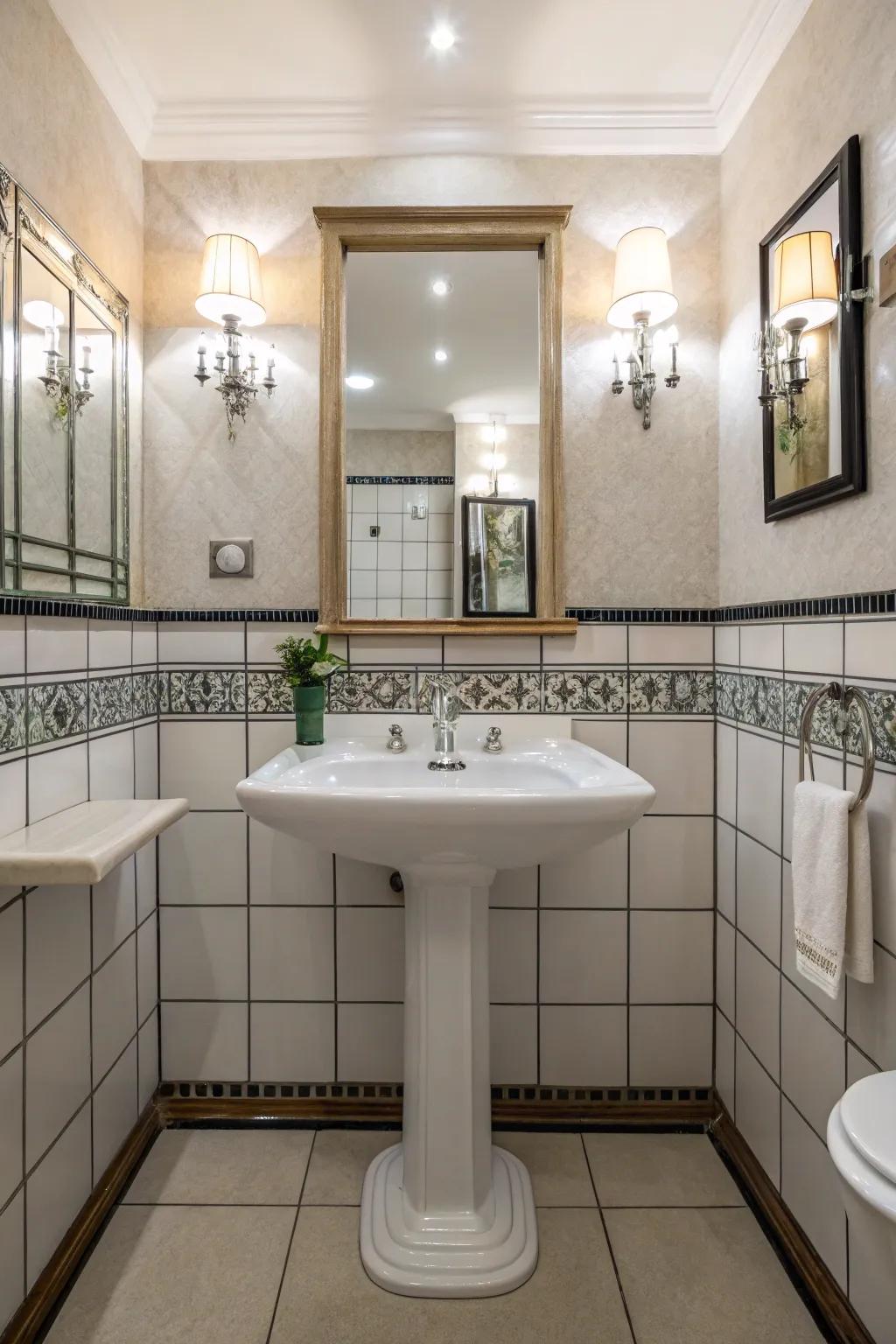 Symmetry cultivates a harmonious and attractive setting.