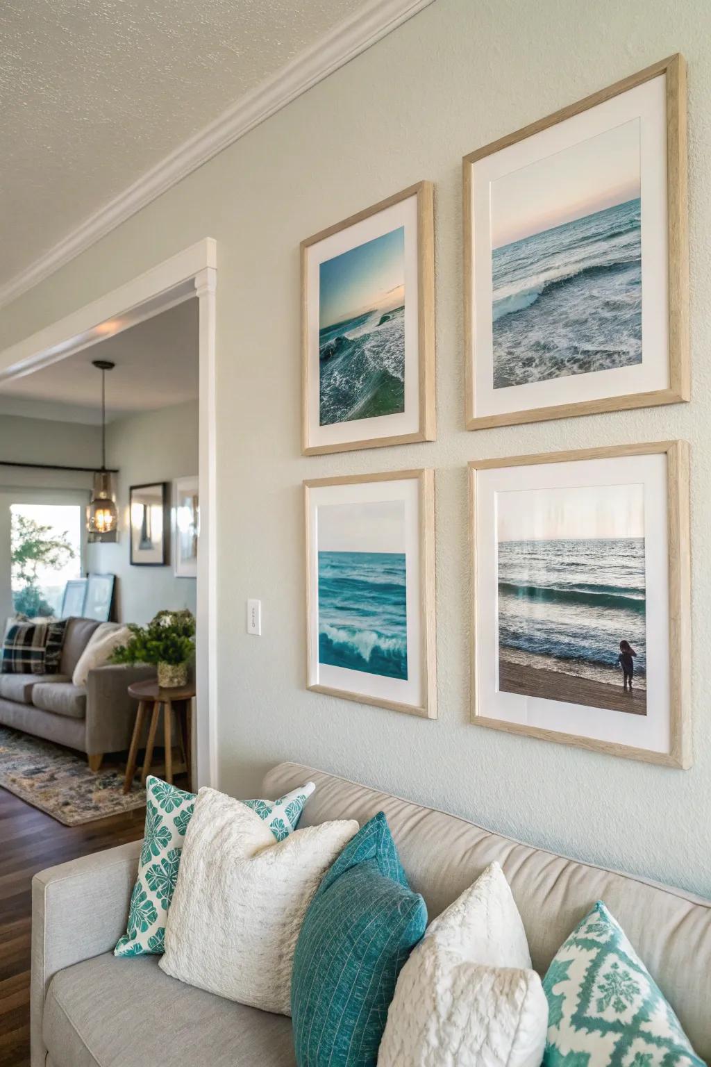 Revamp your space with engaging sea inspired art images.