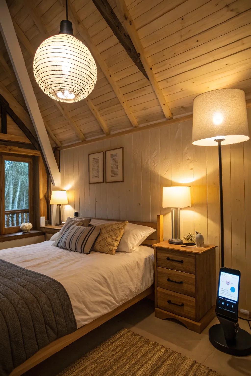 Intelligent bulbs offer customizable lighting for any mood.