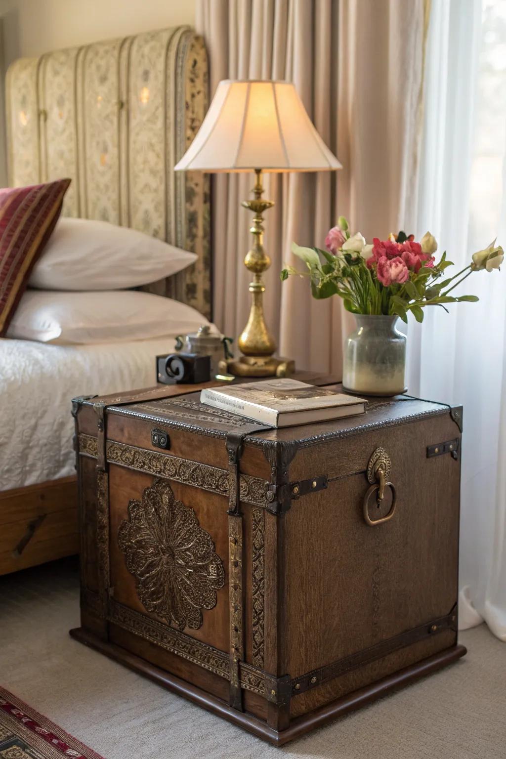 Unconventional items introduce unique design.