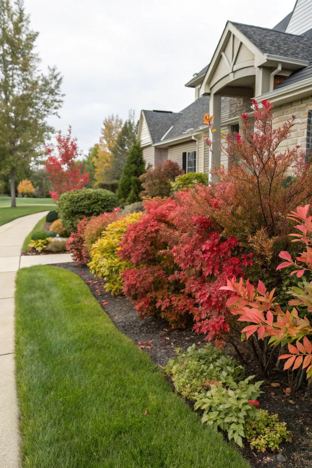'Rainbow' nandina provides color and interest all year.