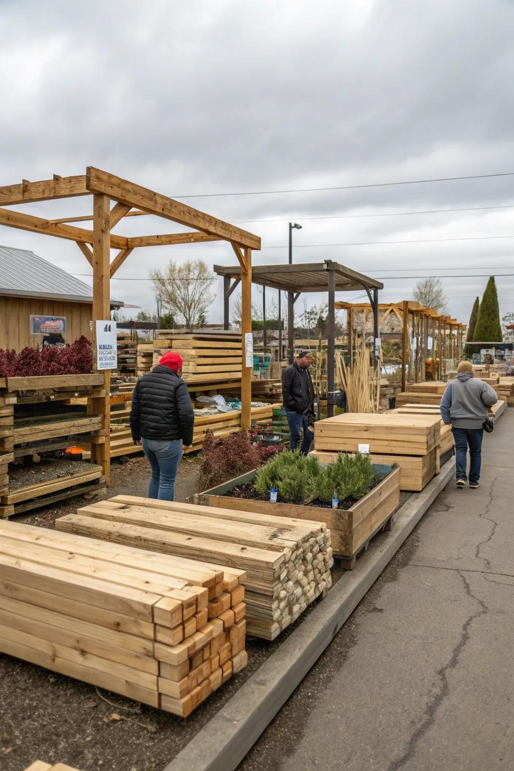 Explore local lumber options for cost-effective, suitable materials.