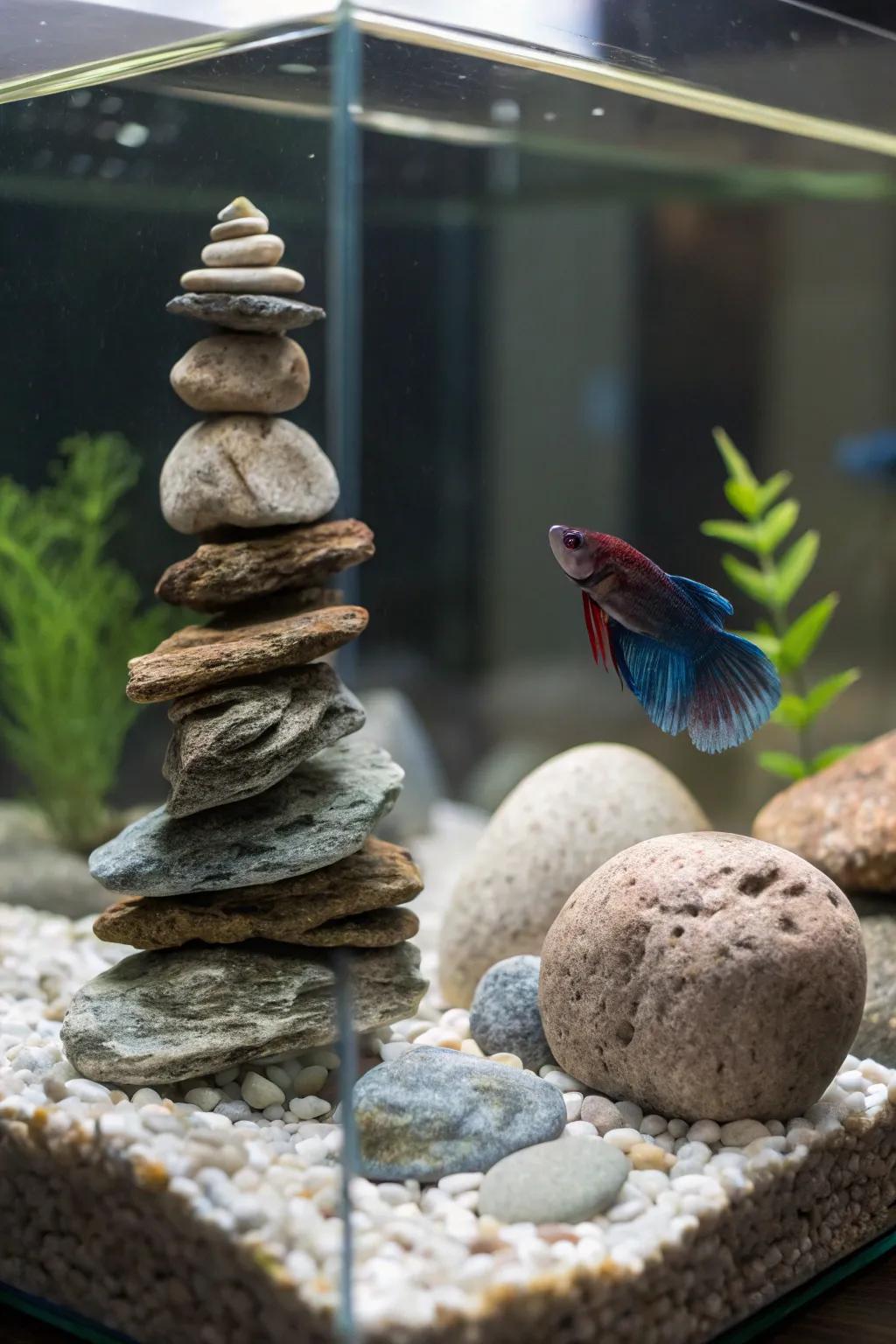 Rock features create a dramatic visual impact.